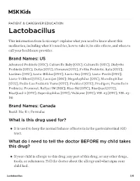 Lactobacillus