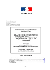 Note De Cadrage Habitat