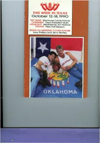THIS WEEK in TEXAS October 12-18,1990