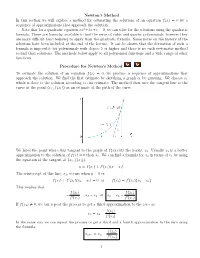 22. Newton's Method.Pdf
