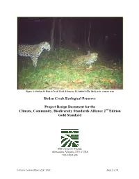 Boden Creek Ecological Preserve Project Design Document for The