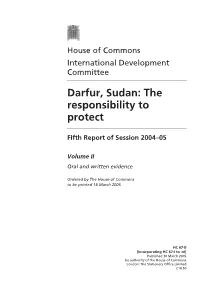 Darfur, Sudan: the Responsibility to Protect