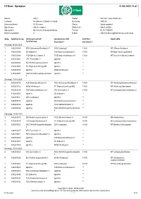Dfbnet - Spielplan 11.08.2020 11:41