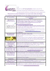 Lancashire Mindfulness CIC Spring Newsletter