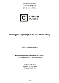 Predicting Post-Surgical Length of Stay Using Machine Learning