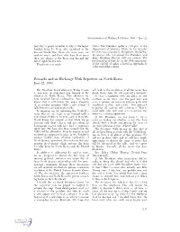 Remarks and an Exchange with Reporters on North Korea June 22, 1994