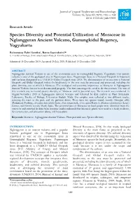 Species Diversity and Potential Utilization of Moraceae in Nglanggeran Ancient Volcano, Gunungkidul Regency, Yogyakarta