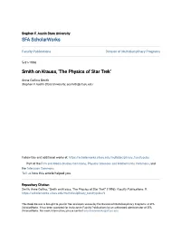 The Physics of Star Trek'