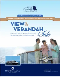 Upgrade Your View of the Mediterranean with Holland America Line's
