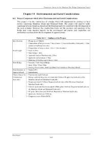 Chapter 14 Environmental and Social Considerations