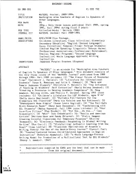 Document Resume Ed 388 032 Fl 022 732 Title Watesol