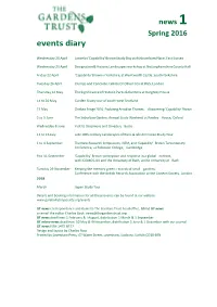 Events Diary