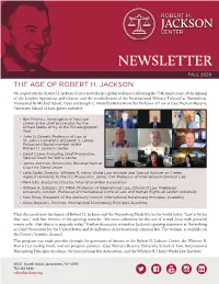 Fall 2020 Newsletter