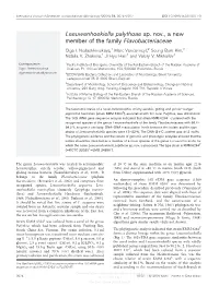 Leeuwenhoekiella Palythoae Sp. Nov., a New Member of the Family Flavobacteriaceae