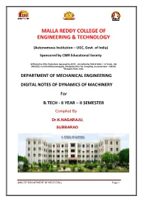 Malla Reddy College of Engineering & Technology