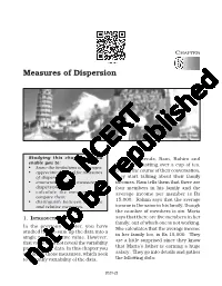 Measures of Dispersion