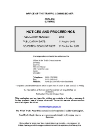 Notices and Proceedings