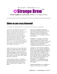 Strange Brew√ Fresh Insights on Rock Music | Edition 01 of August 16 2006