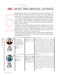 1O1 Most Influential Latinos