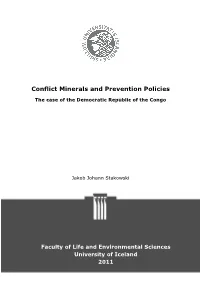 Conflict Minerals and Prevention Policies