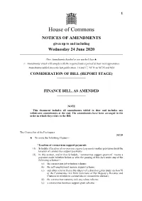 Finance Bill, As Amended
