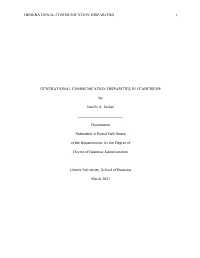 Generational Communication Disparities in Leadership