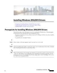 Installing Windows 2016/2019 Drivers
