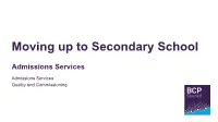 Moving up to Secondary School