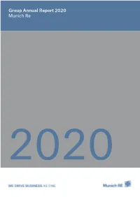 Munich Re Group Annual Report 2020