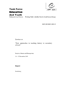 Task Force Education and Youth Enhanced Graz Process Working Table 1, Stability Pact for South Eastern Europe