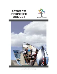 2020/2021 Proposed Budget