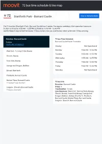 72 Bus Time Schedule & Line Route