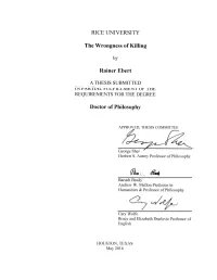 Abstract the Wrongness of Killing
