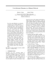 Coevolutionary Dynamics in a Minimal Substrate