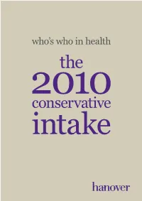 Conservative Intake