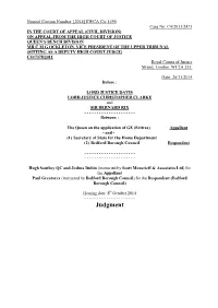 Court of Appeal Judgment Template