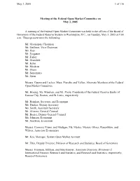 FOMC Meeting Transcript, May 3, 2005