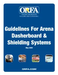 Guidelines for Arena Dasherboard & Shielding Systems