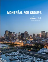 Montréal for Groups Contents