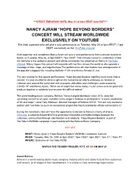 Nancy Ajram “Hope Beyond Borders” Concert
