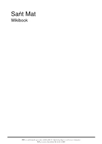 Saṅt Mat Wikibook