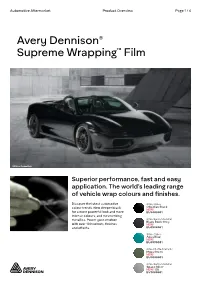 Supreme Wrapping Film Product Overview