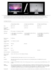 Apple Cinema Display Stellt Die Perfekte Ergänzung Zu Ihrem Neuen Mac Pro Oder Macbook Pro Dar