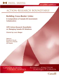 Building Cross-Border Links: a Compendium of Canada-US Government Collaboration