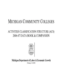 Michigan Community Colleges