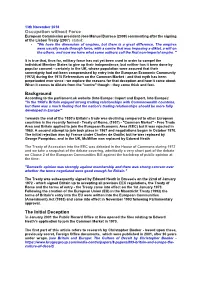 Occupation Without Force Background the Initial Deception