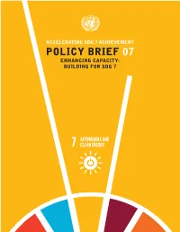 Policy Brief on Enhancing Capacity Building