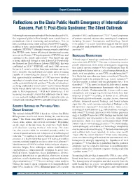 Post‑Ebola Syndrome: the Silent Outbreak