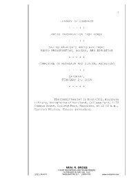 RPTF: Committee on Metadata and Digital Archiving