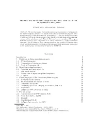 Signed Exceptional Sequences and the Cluster Morphism Category